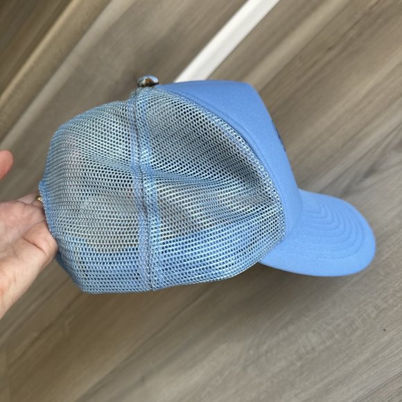 Vintage Sand Dollar St. Augustine Florida Trucker Hat Snapback Cap‎ Baby Blue - Picture 10 of 12